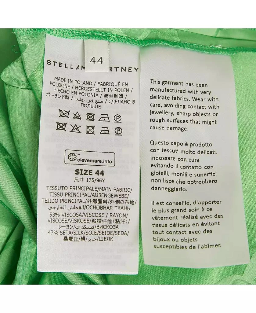 Pre-Owned Stella McCartney Women's Green Jacquard Tie Detail Jumpsuit 6