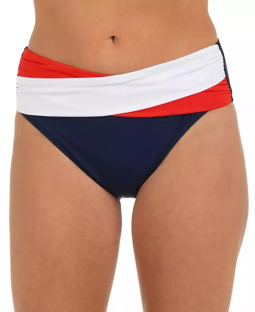 La Blanca Women's Americana Mid-Waist Twist Front Swim Bottoms
