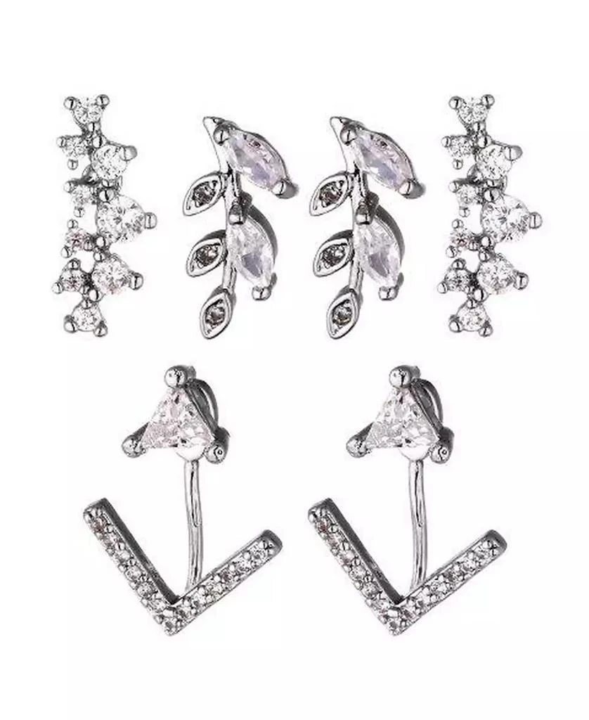 Nicole Miller Cubic Zirconia Earring Trio 1