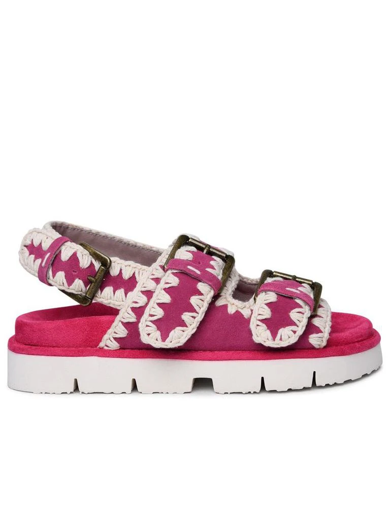 Mou Mou Fuchsia Suede Sandals 1