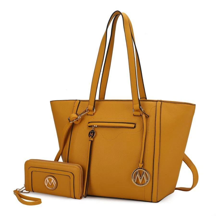 MKF Collection By Mia K. Alexandra Vegan Leather Women’s Tote Bag with Wallet – 2 pieces 8
