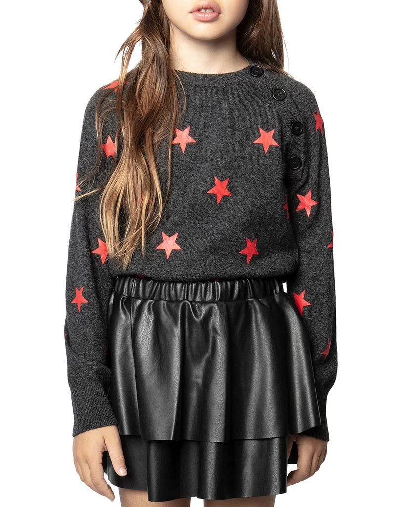 Zadig&Voltaire Girls' Ava Star Sweater - Little Kid, Big Kid 2