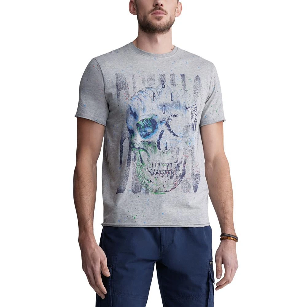 Buffalo David Bitton Men's Tulum Classic-Fit Tropical Skull Graphic T-Shirt 1