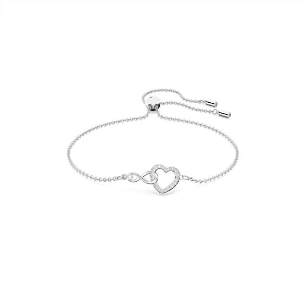 Swarovski Swarovski - Women
s Infinity Zirconia Hyperbola Heart Pendant Bracelet