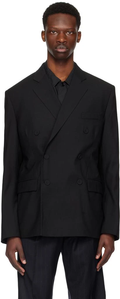 424 Black Double-Breasted Blazer 1