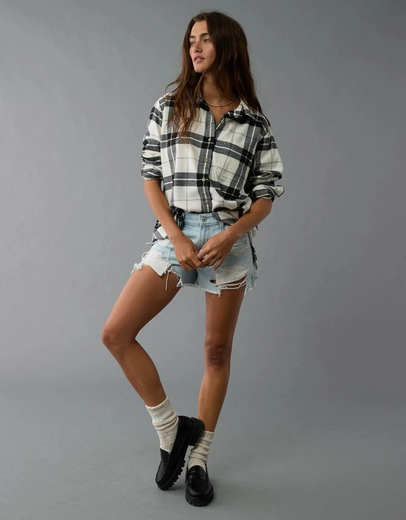 AE AE Oversized Plaid Button-Up Shirt 6