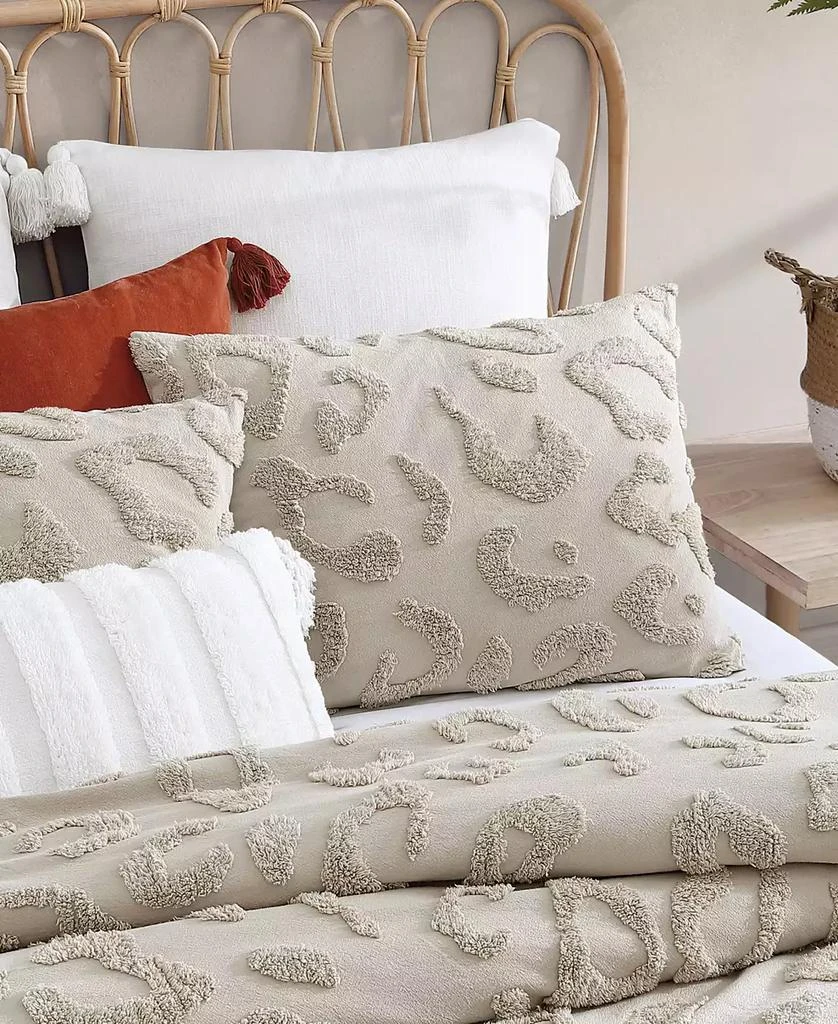 Peri Home Chenille Leopard Linen 3 Piece Comforter Set 3