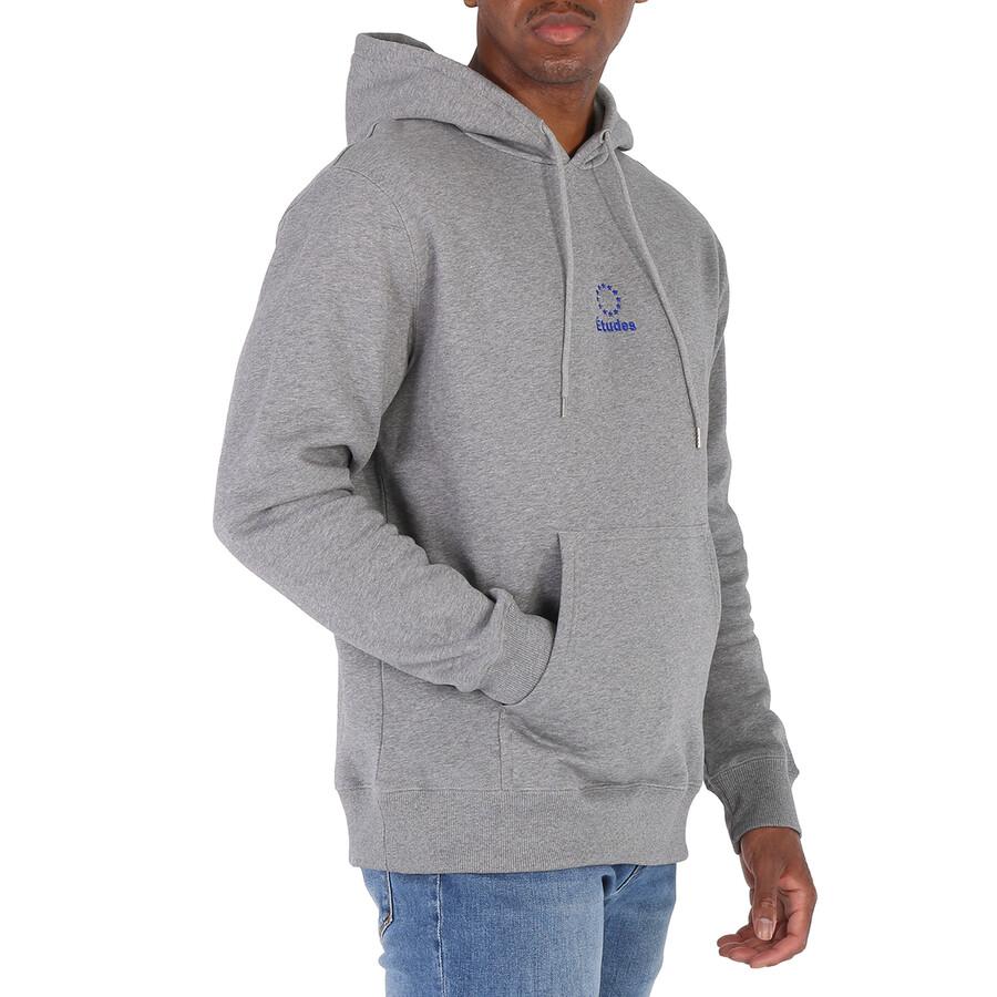 Etudes Men's Heather Grey Klien Logo Hoodie