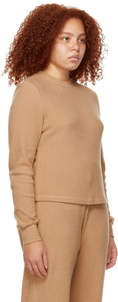SKIMS Tan Waffle Long Sleeve T-Shirt 2