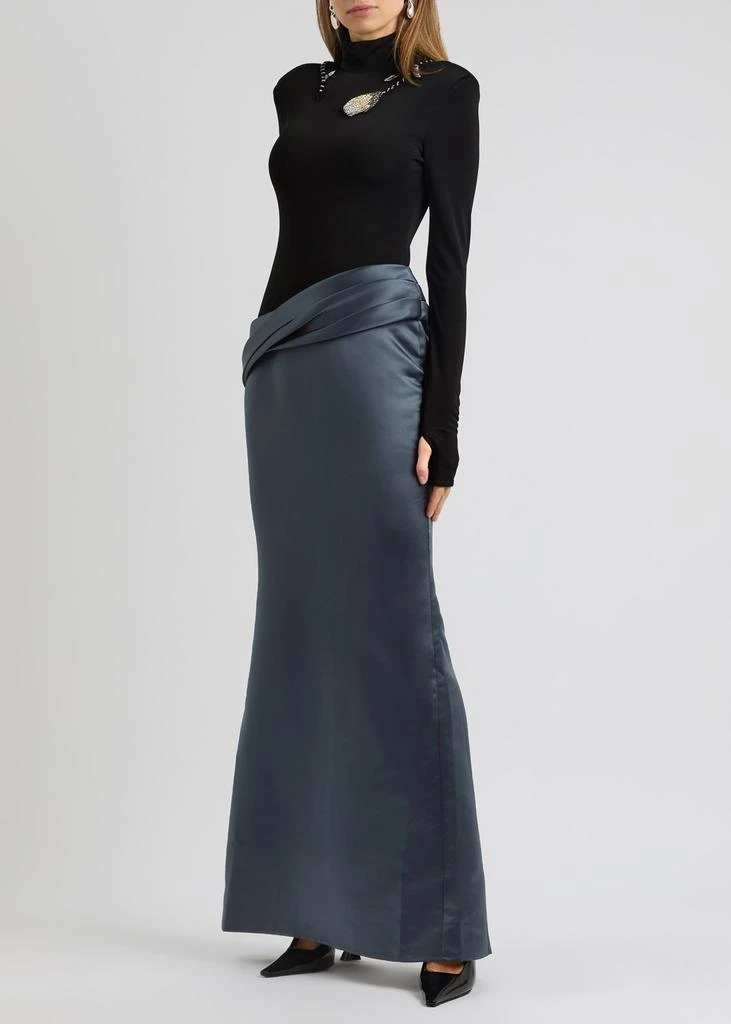 Nafsika Skourti The Eden Trophy embellished satin and jersey gown 4