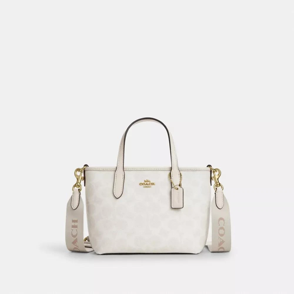 Coach City Mini Tote Bag In Signature Canvas 1