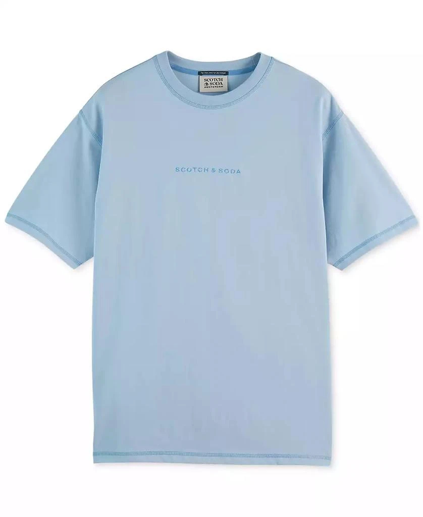 Scotch & Soda Men's Relaxed Fit Short Sleeve Crewneck Logo T-Shirt 5