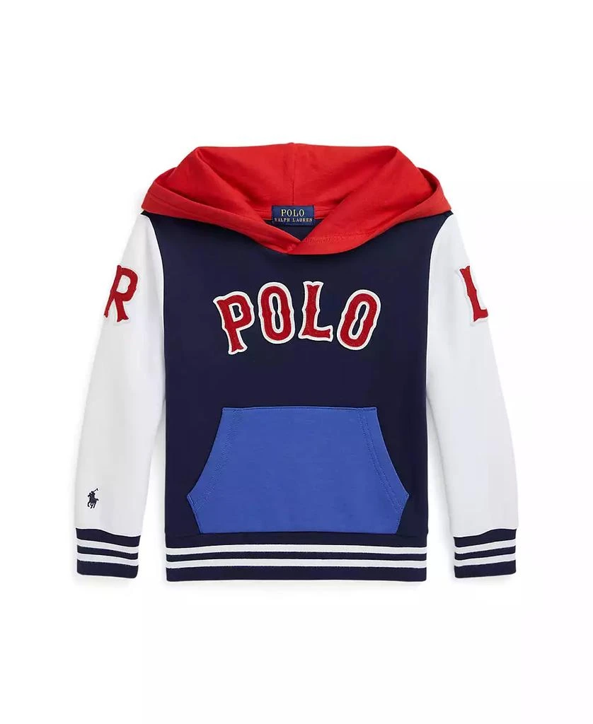 Ralph Lauren Little Boys Baseball Logo Double Knit Hoodie 2