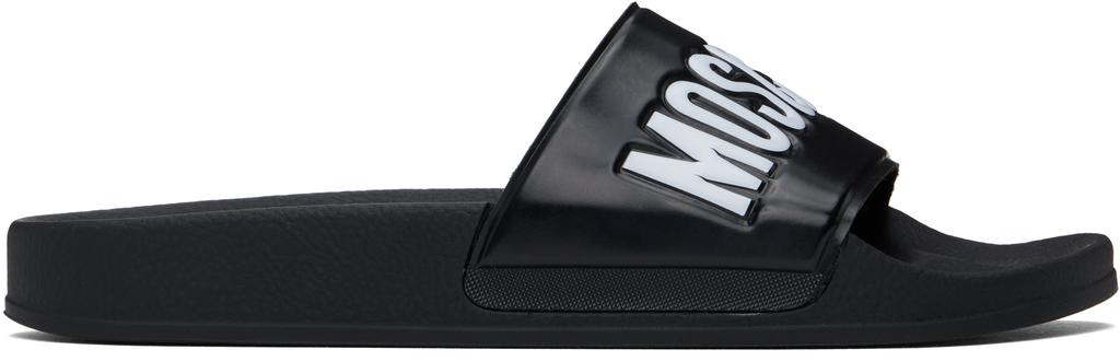 Moschino rubber slides with logo branding - Sandals