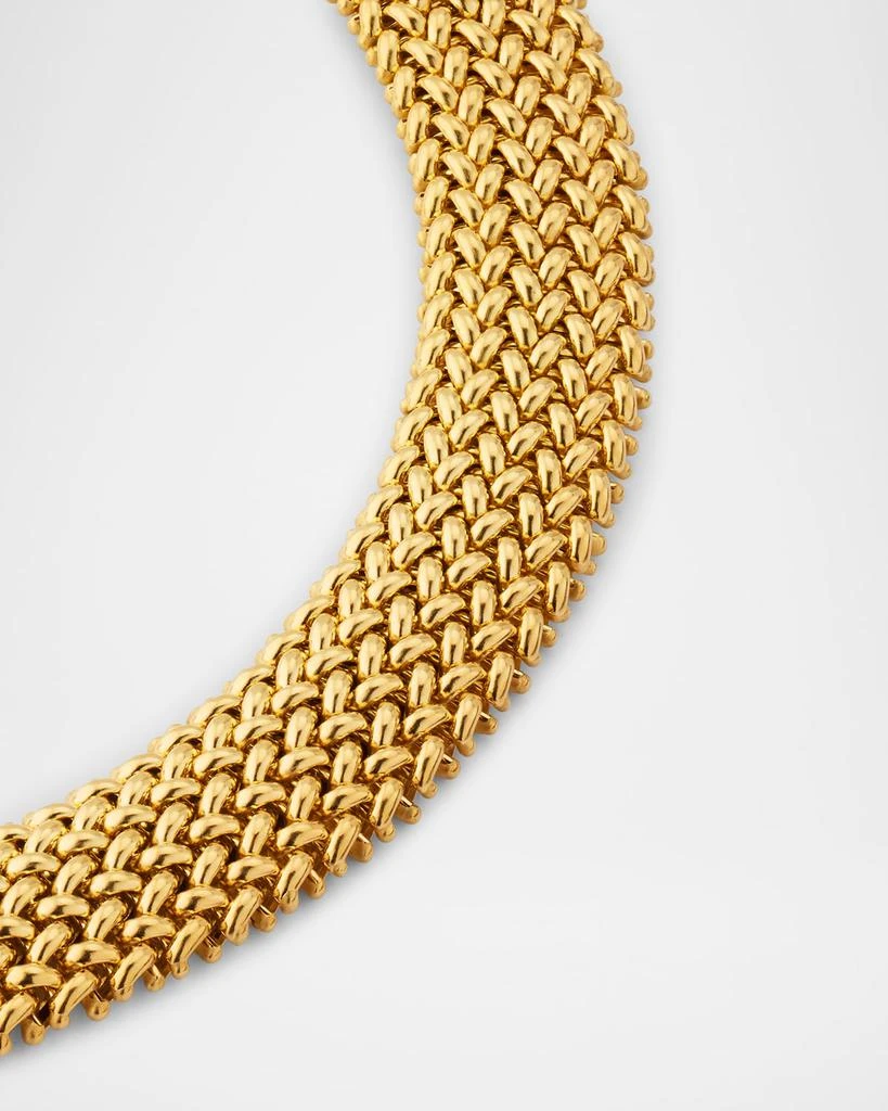 Alberto Milani 18K Yellow Gold Via Ornato Chicco Chain Necklace, 14mm 3