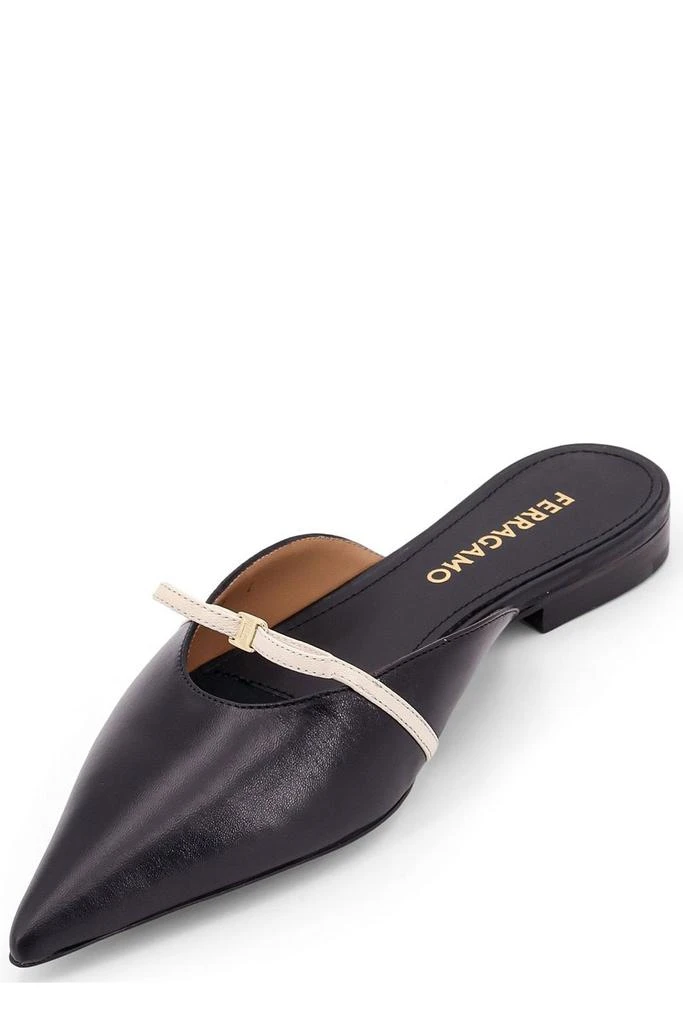 Salvatore Ferragamo Ferragamo Mini Bow Pointed-Toe Mules 4