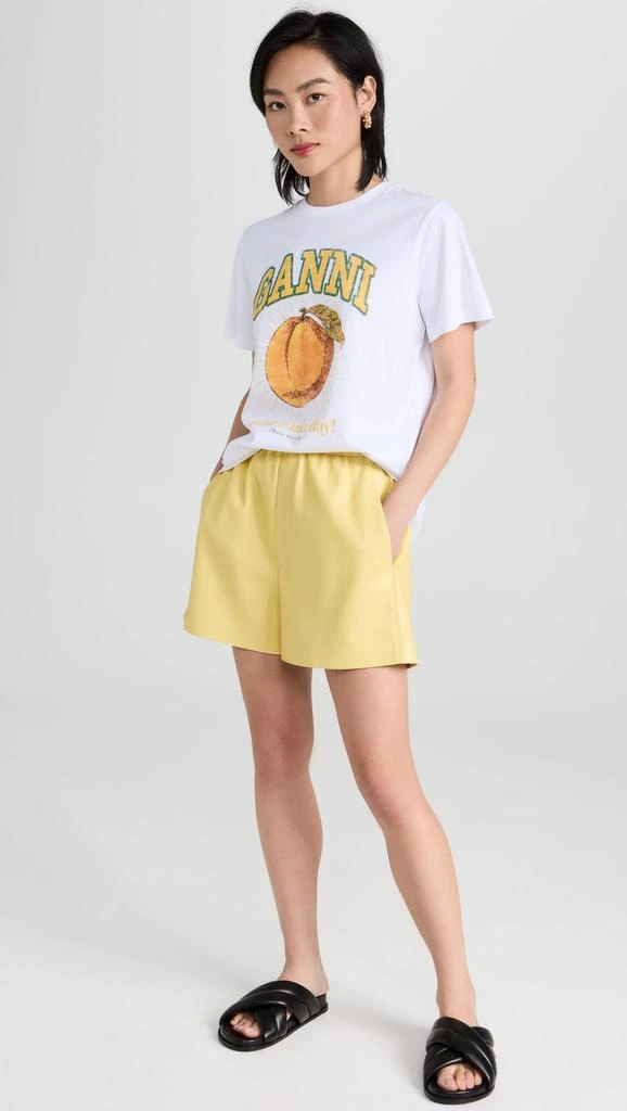 Ganni Basic Jersey Peach Relaxed Tee 4