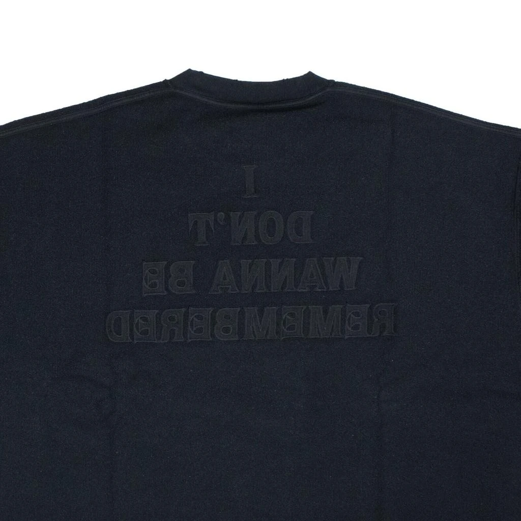 Vetements Dirty Black Unknown Embroidered Oversized T-Shirt 2