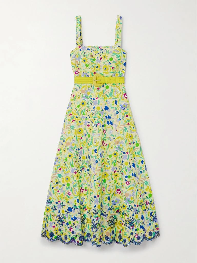 knee length dresses for ladies Audrey Cotton Eyelet Midi Dress