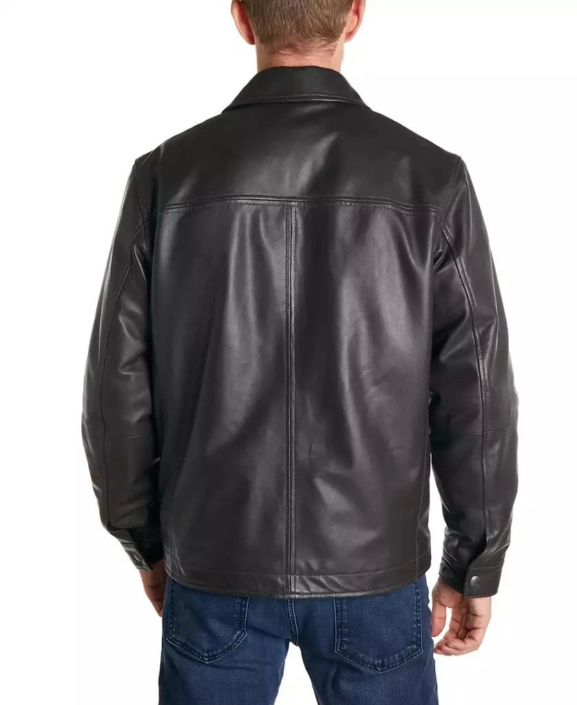 Perry Ellis Men's Classic Leather Jacket 2