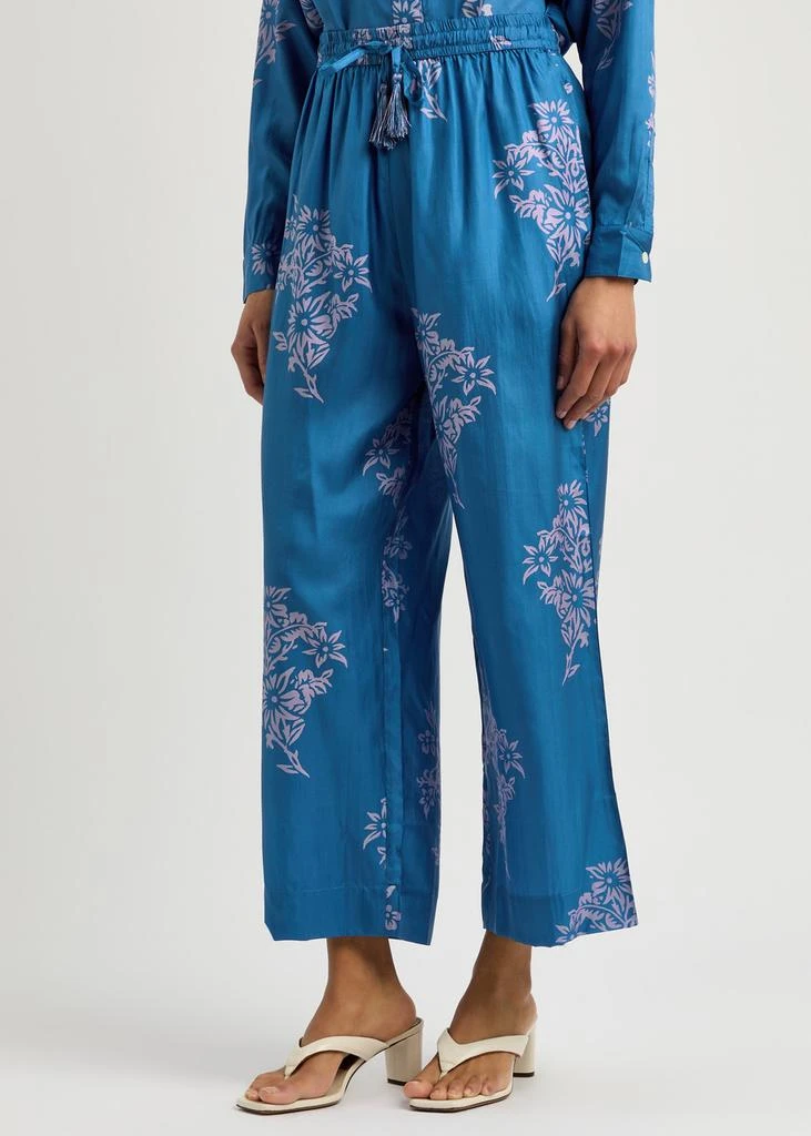 Hannah Artwear Emmy printed cropped silk trousers 2