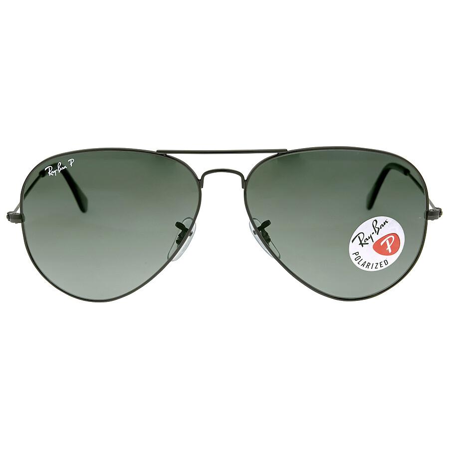 Ray-Ban Aviator Classic Polarized Green Unisex Sunglasses RB3025 002/58 62