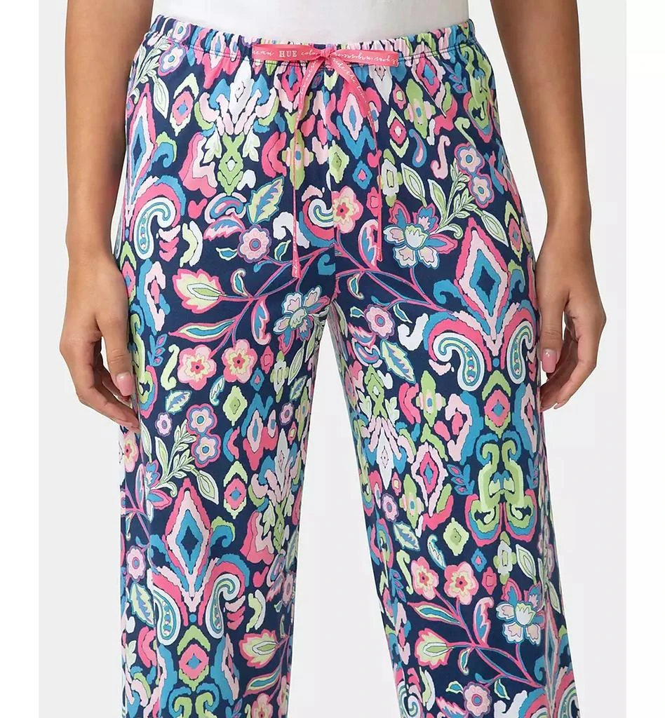 Hue Women
s Springs Arrival Ikat Printed Mid-Rise Pants 4
