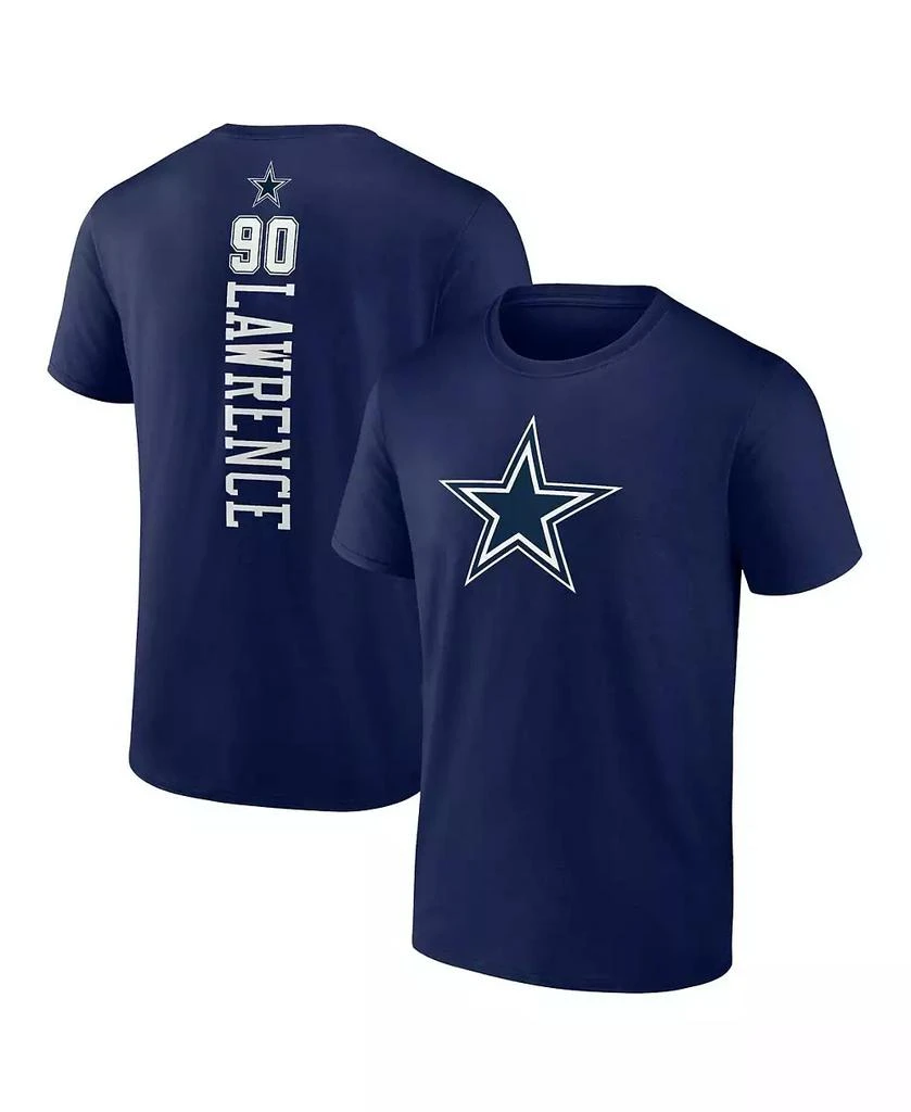 Fanatics Men's DeMarcus Lawrence Navy Dallas Cowboys Playmaker T-shirt 1