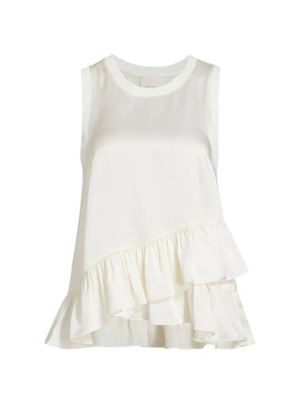 Cinq à Sept Luisa Ruffled Silk Charmeuse Top 5