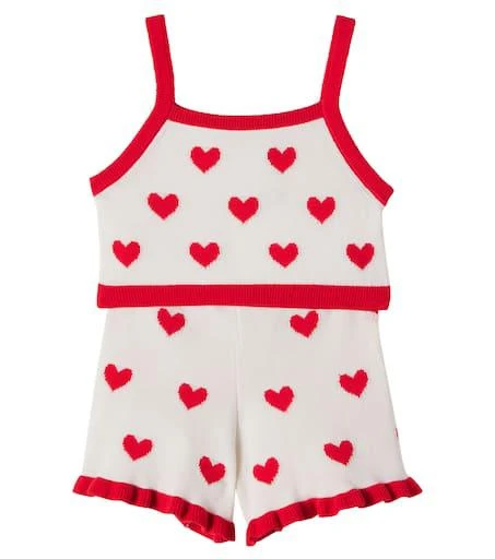 The New Society Maqui cotton crop top and shorts set