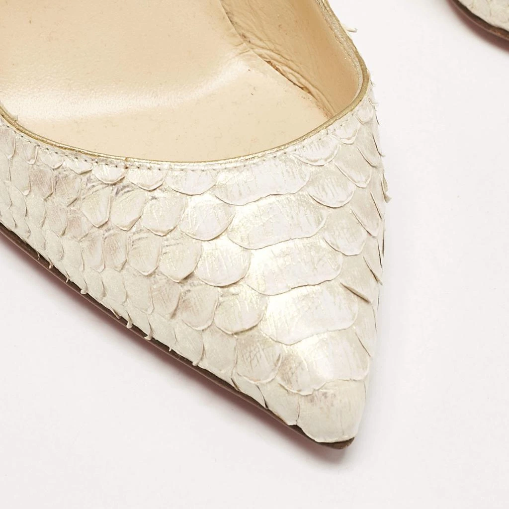 Christian Louboutin Christian Louboutin Cream Python Leather Pigalle Follies Pumps Size 36 8