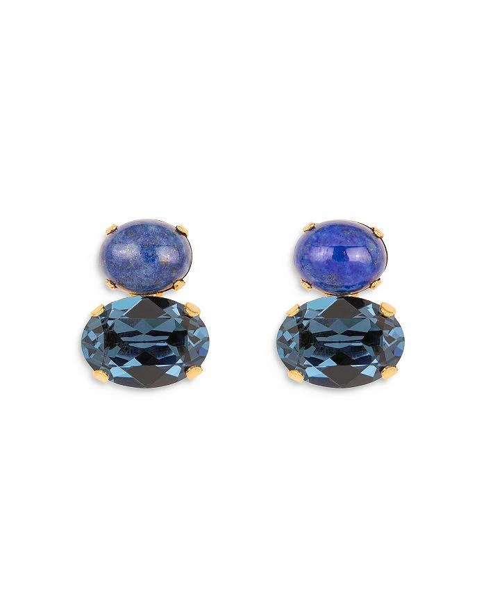 Jennifer Behr Yvette Gemstone 
Crystal Drop Earrings