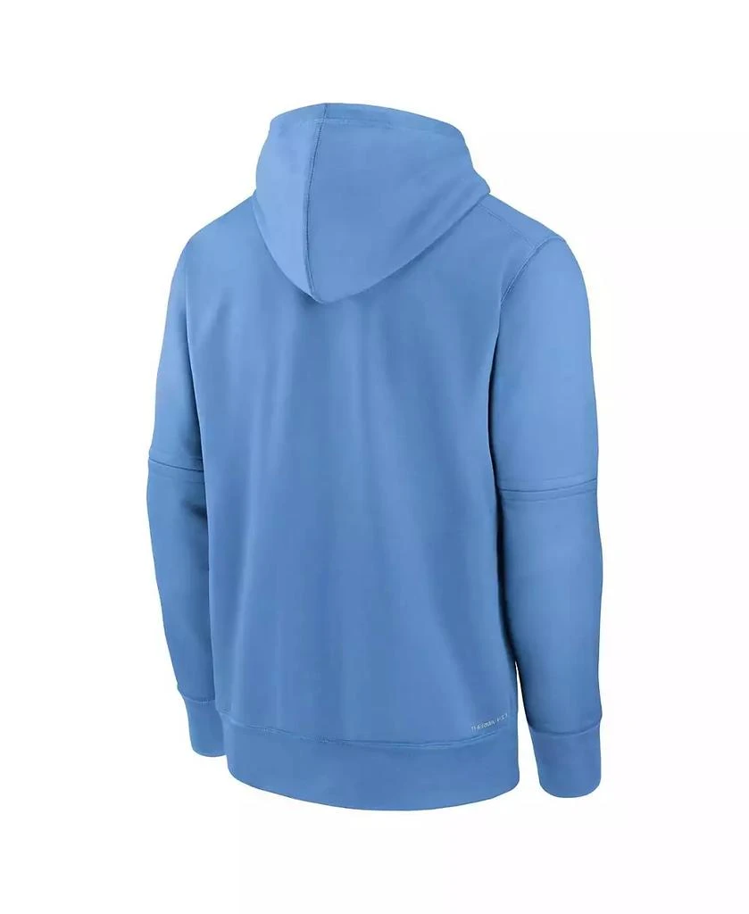 NIKE Men's Light Blue Kansas City Royals Authentic Collection City Connect Therma Pullover Hoodie 2