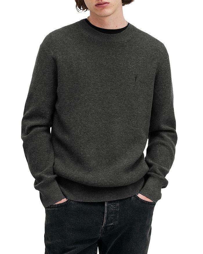 ALL SAINTS Waffle Crewneck Sweater