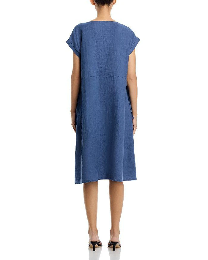 knee length dresses for ladies Handkerchief Linen Dress – Eileen Fisher Renew main image 1