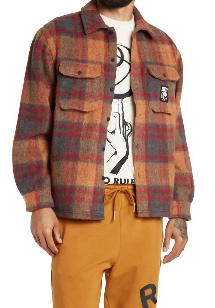 ROKIT Disruption Flannel Jacket In Multi 1