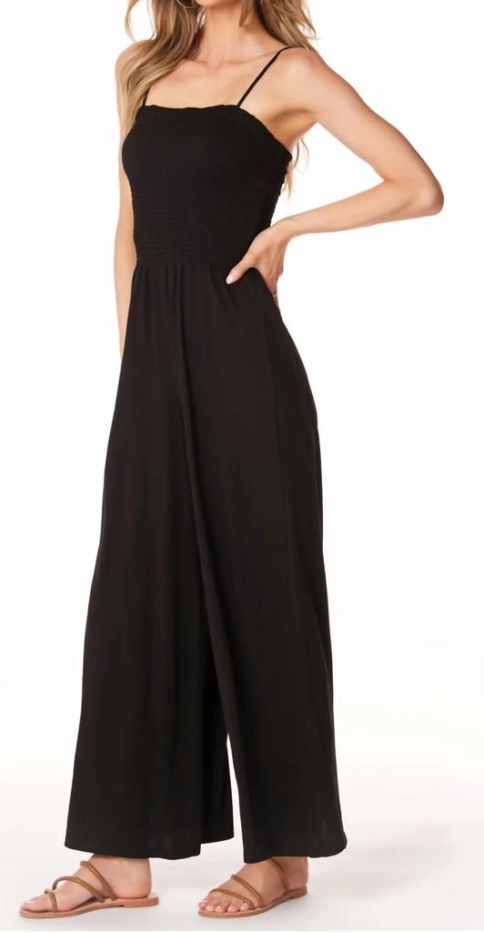 Bobi Bobi - Cami Strap Smocked Jumpsuit