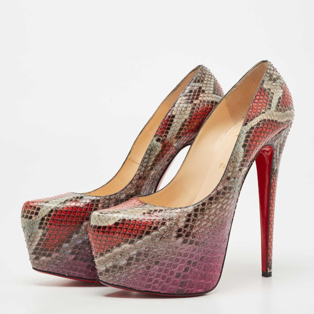 Christian Louboutin Christian Louboutin Multicolor Python Daffodile Pumps Size 41