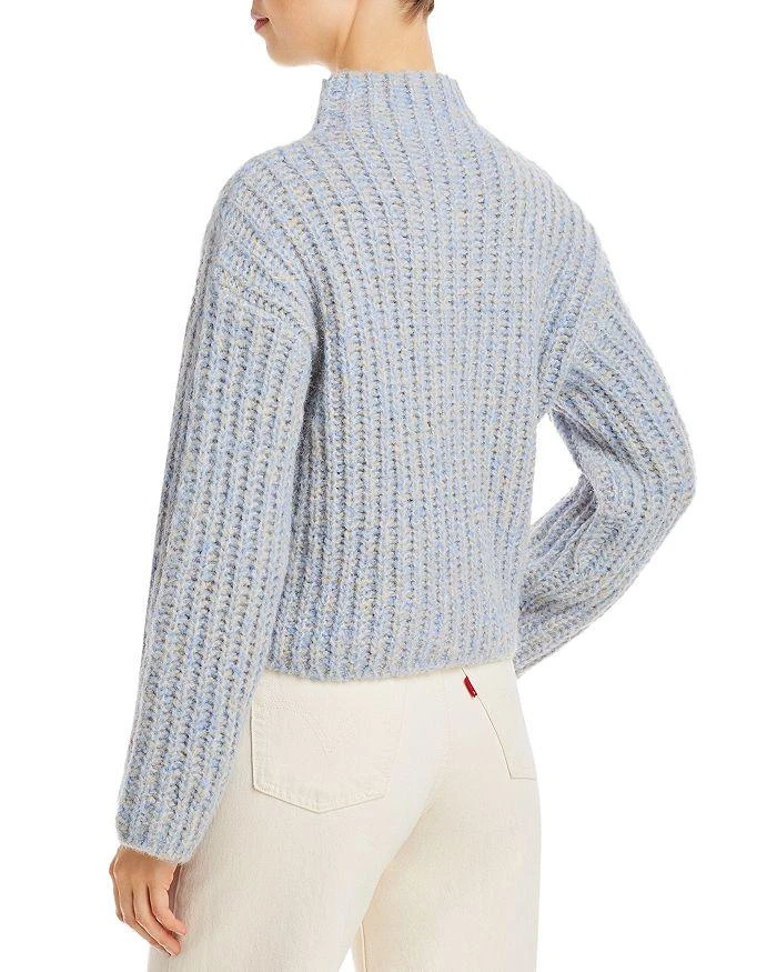 AQUA Ribbed Mock Turtleneck Sweater - Exclusive 3