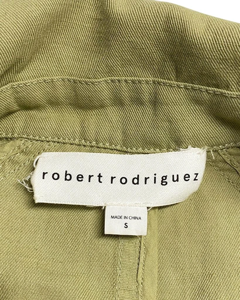 Robert Rodriguez Double-breasted Trench Coat with Sash Tie in Brown Cotton 3