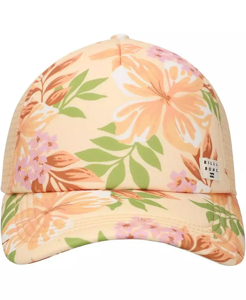 Billabong Women's Orange Heritage Mashup Trucker Adjustable Hat 3