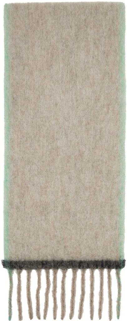 Acne Studios Beige Wool Mohair Scarf 2