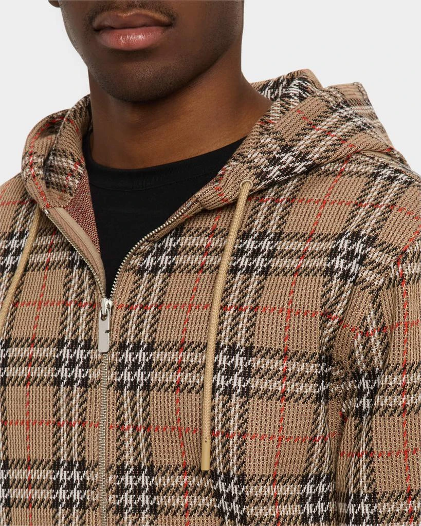 Burberry Men's Check Full-Zip Hoodie 5
