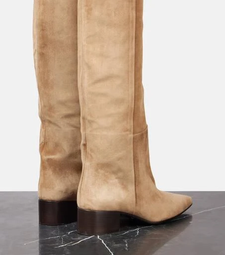 Khaite Andee 40 suede over-the-knee boots 2