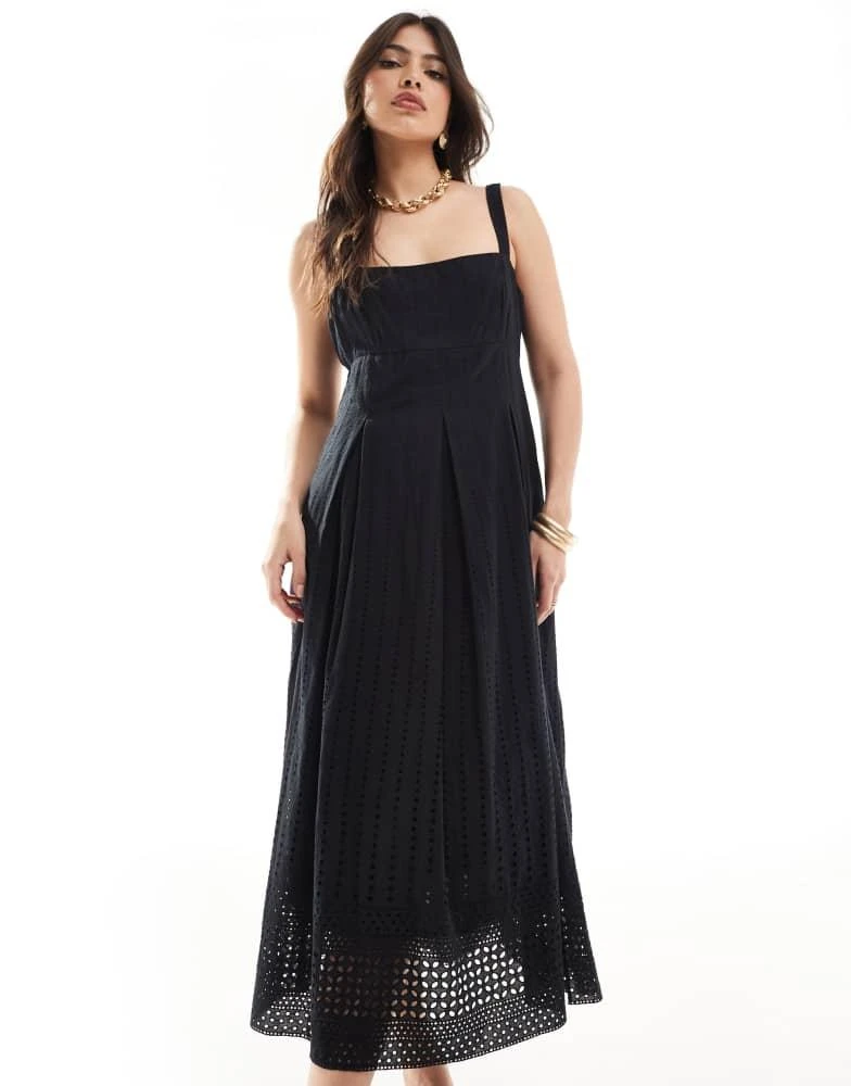 French Connection French Connection broderie maxi dress in black - Dresses  & Skirts - Free Shipping - BeyondStyle