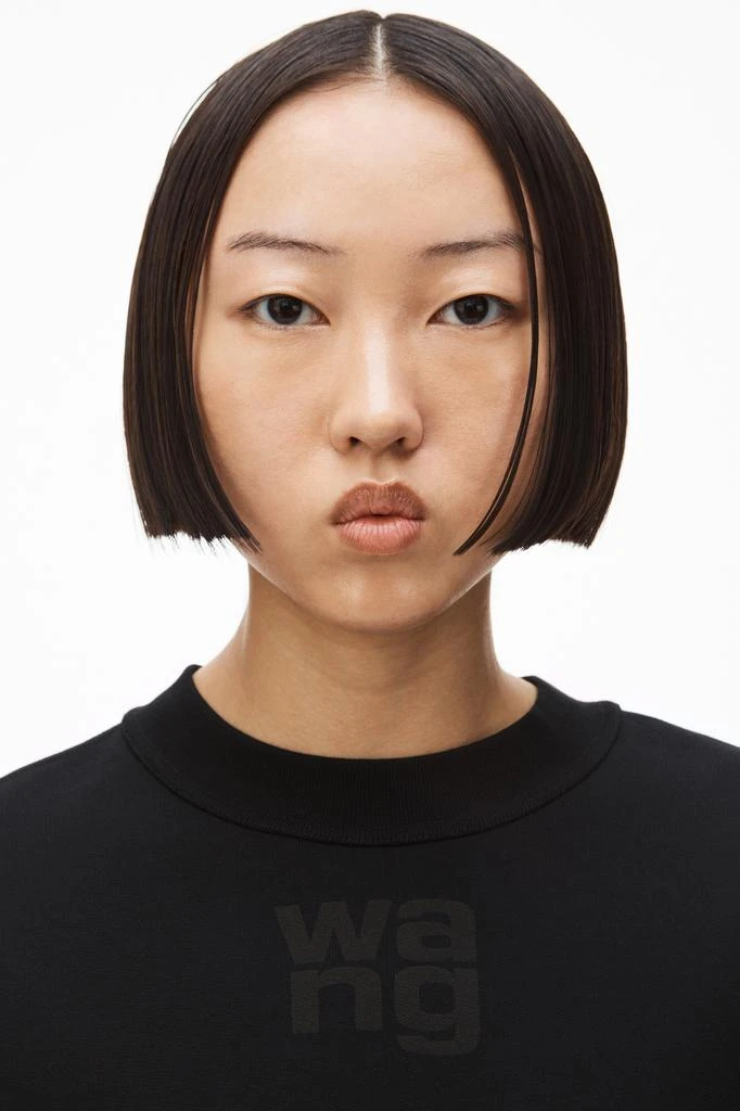 Alexander Wang puff logo sweatshirt in structured terry 6