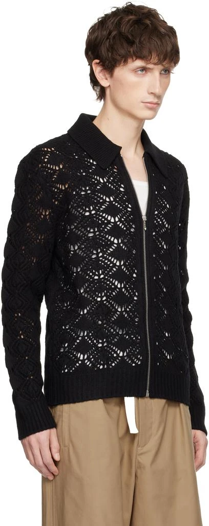 Jil Sander Black Zip Up Shirt 2