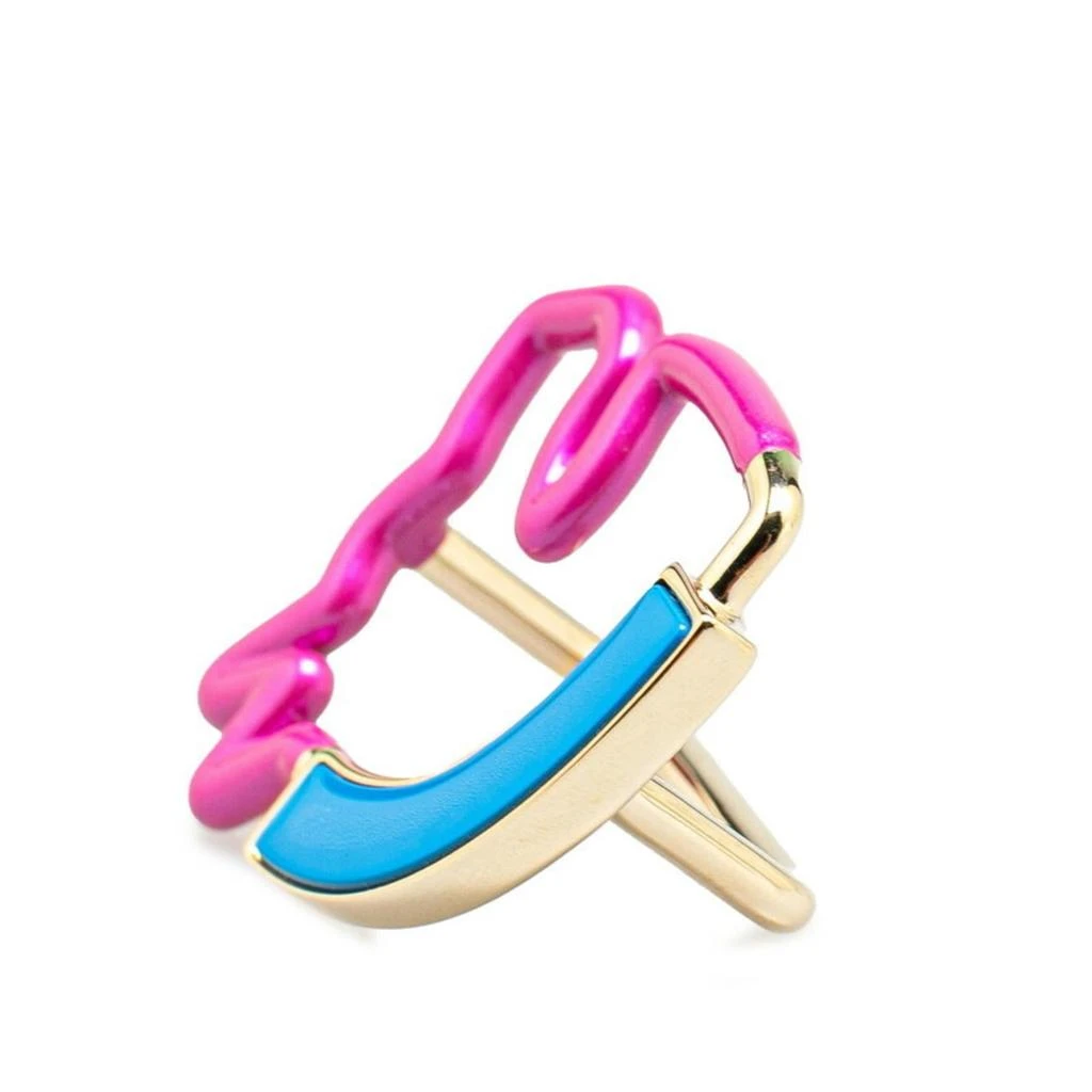 Hermes gold blue pink Scarf Ring (Pre-Owned) 2