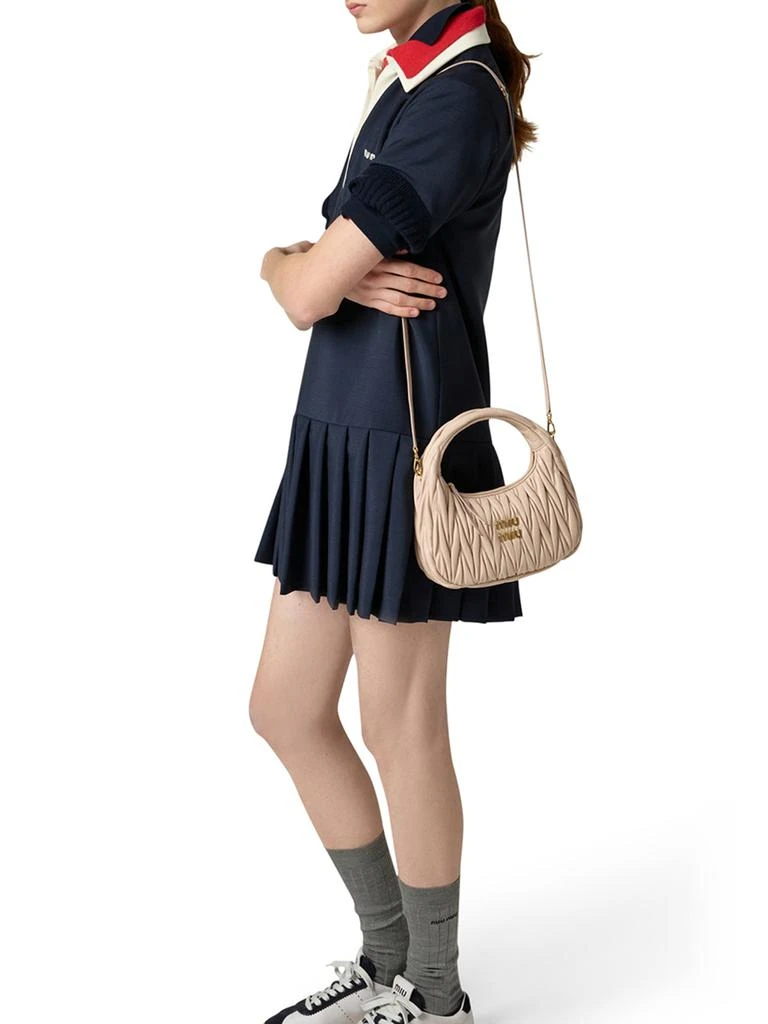 Miu Miu Wander hobo bag in quilted nappa 2