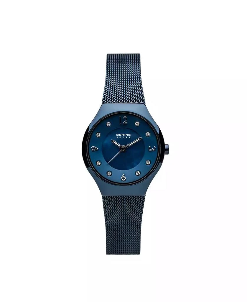 Bering Ladies' Slim Solar Stainless Steel Mesh Watch 1